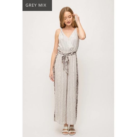 Mystree Animal Print Jumpsuit MED $84 - Picture 8 of 12